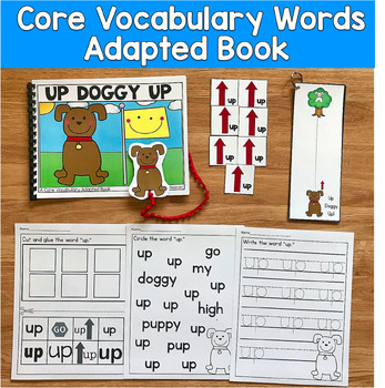 Core Vocabulary Adapted Book:  "Up Doggy Up!" Core Word Up