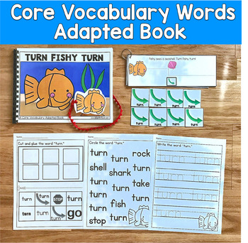 Core Vocabulary Adapted Book:  "Turn Fishy Turn" Core Word Turn