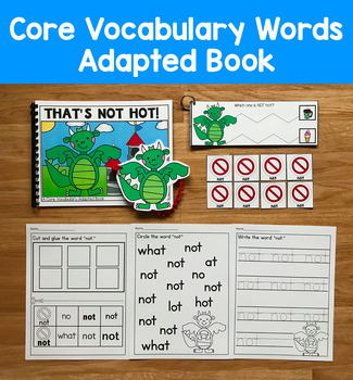 Core Vocabulary Adapted Book:  "That's Not Hot!" Core Word Not