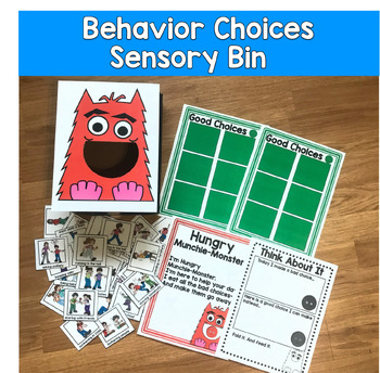 Behavior Management Sensory Bin Activity | Good Choices vs. Bad Choices Sort