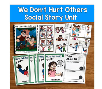 Social Story Unit | We Don’t Hurt Others | Coping Strategies