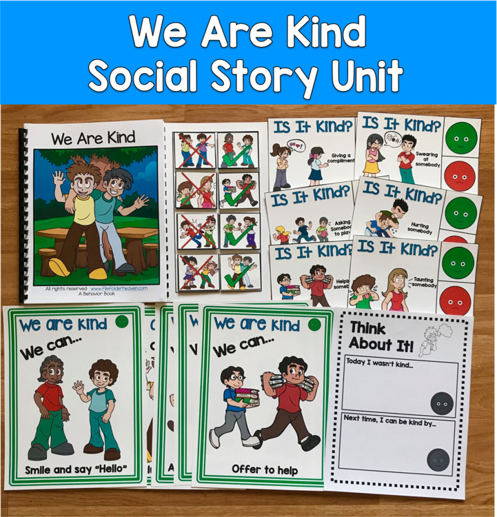 Social Story Unit | We Are Kind | Social Skills & Coping Strategies