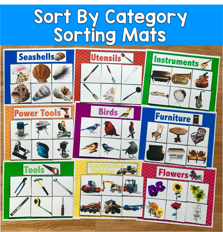 Sort By Category Mats (W/Real Photos)