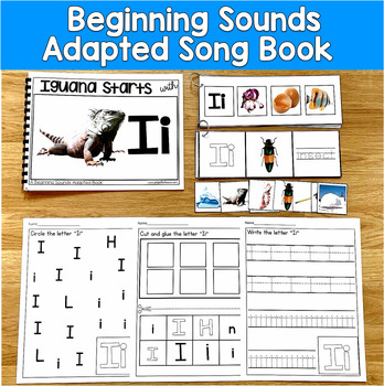 Letter I Beginning Sounds Adapted Book | Real Photos Song | SLP SPED Autism PreK