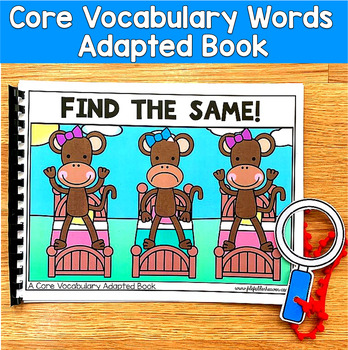 Core Words Adapted Book: "Find The Same!" Core Word Same