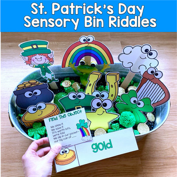 St Patricks Day Sensory Bin Riddles | Hey Riddle Riddle Inferencing | SLP SPED