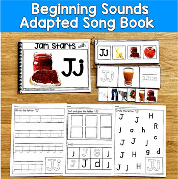 Letter J Beginning Sounds Adapted Book | Real Photos Song | SLP SPED Autism PreK