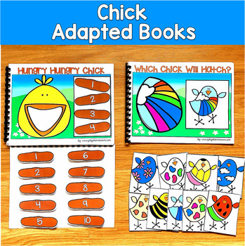 Chick Adapted Books | Numbers Number Words Predicting | SLP SPED Autism Spring