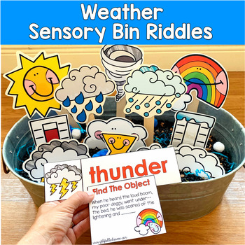 Weather Sensory Bin Riddles | Hey Riddle Riddle Inferencing | SLP SPED Autism