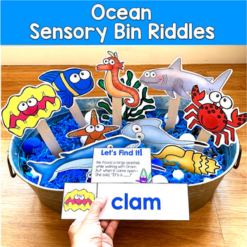 Ocean Sensory Bin Riddles | Hey Riddle Riddle Inferencing | SLP SPED Autism