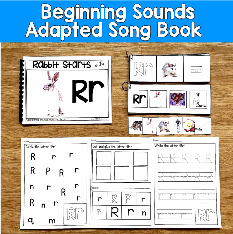 Letter R Beginning Sounds Adapted Book | Real Photos Song | SLP SPED Autism PreK