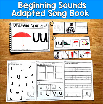 Letter U Beginning Sounds Adapted Book | Real Photos Song | SLP SPED Autism PreK