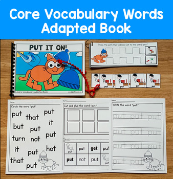 Core Vocabulary Adapted Book: "Put It On!" Core Word On