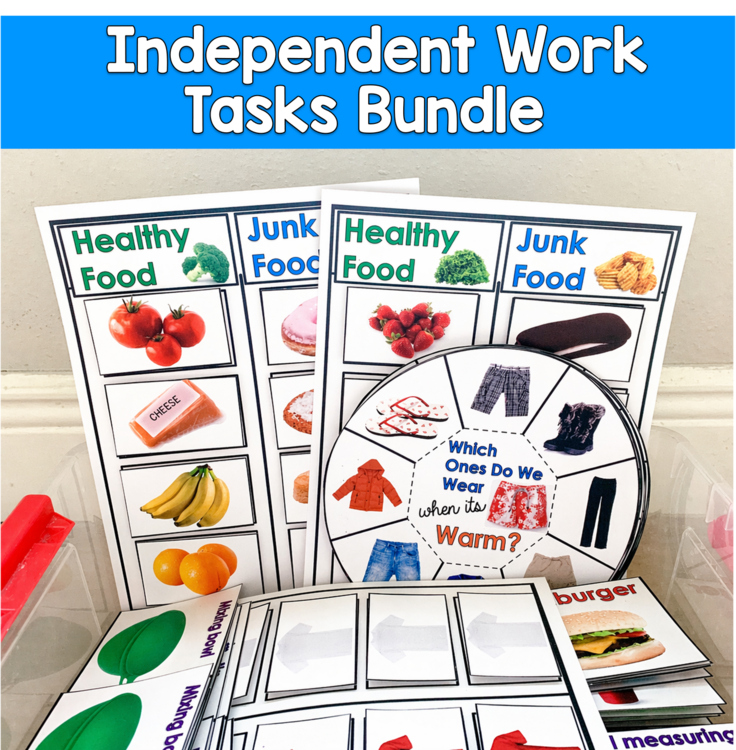 Life Skills Tasks | Independent Work Tasks | Special Education Autism
