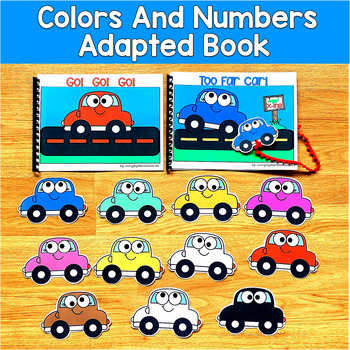 Colors & Numbers Adapted Books | Color Words Number Words | SLP SPED Autism