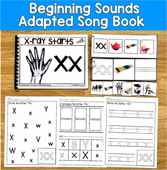 Letter X Beginning & Ending Sounds Adapted Book | Real Photos Song | SLP SPED