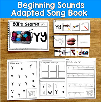 Letter Y Beginning Sounds Adapted Book | Real Photos Song | SLP SPED Autism PreK