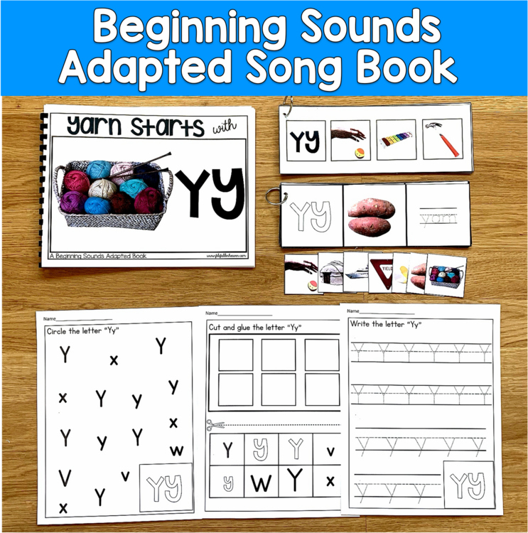 Letter Y Beginning Sounds Adapted Book | Real Photos Song | SLP SPED Autism PreK