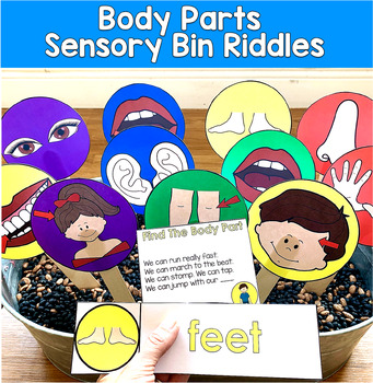 Body Parts Sensory Bin Riddles | Hey Riddle Riddle Inferencing | SLP SPED Autism