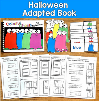 Halloween Adapted Book | Colors & Color Words | SLP SPED Autism PreK Speech