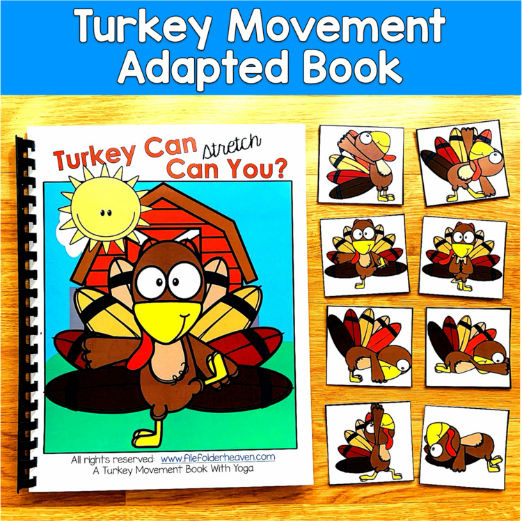 Turkey Adapted Book | Movement & Imitation | Thanksgiving Circle Time