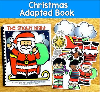 Christmas Adapted Book | Prepositions Sequencing Wh Questions | SLP SPED Autism