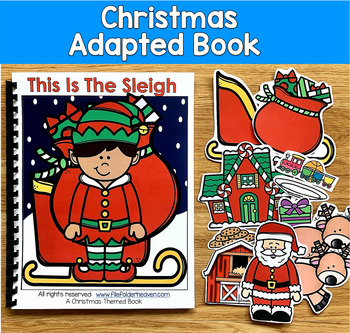 Christmas Adapted Book | Sequencing Wh Questions This These | SLP SPED Autism