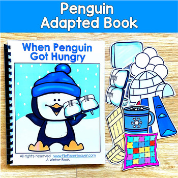 Penguin Adapted Book | When Penguin Got Hungry | Sequencing WH Questions | SLP