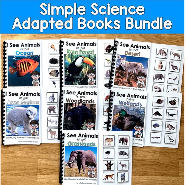 Science Adapted Books | Animals and Their Habitats | Real Photos