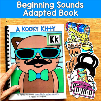 Beginning Sounds Adapted Book | Letter K Articulation | SLP SPED Autism PreK
