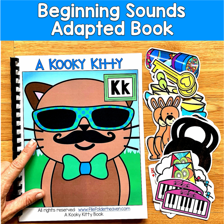 Beginning Sounds Adapted Book | Letter K Articulation | SLP SPED Autism PreK
