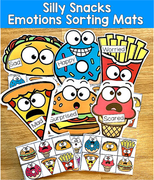 Silly Snacks Emotions Sorting Mats