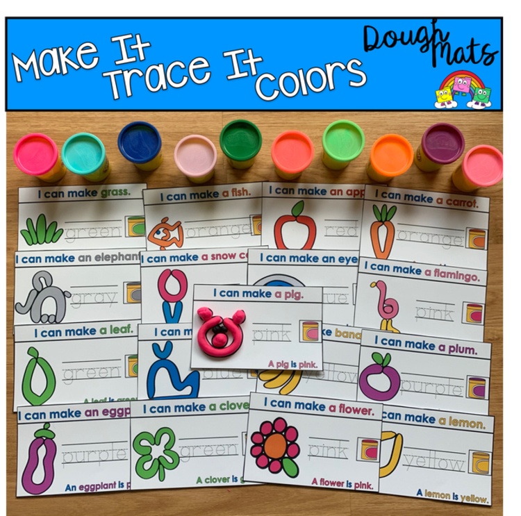 Colors Make It Trace It Fine Motor Activities