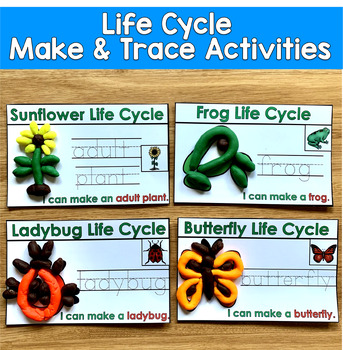 Life Cycles Fine Motor Activity | Trace & Make Mats | Science Special Ed