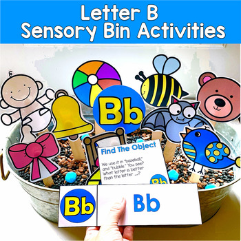 Letter B Activities | Hey Riddle Riddle Sensory Bin Riddles | SLP SPED Autism