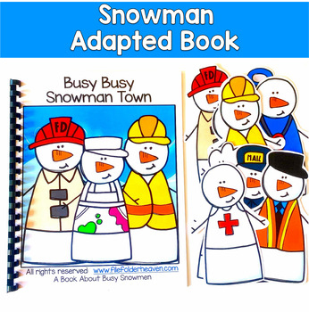 Snowman Adapted Book | Core Word Who Inferencing WH Questions | SLP SPED