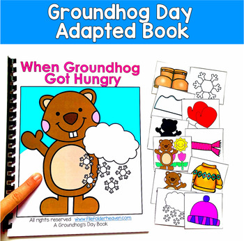 Groundhog Day Adapted Book | WH Questions Sequencing | SLP SPED Autism Winter