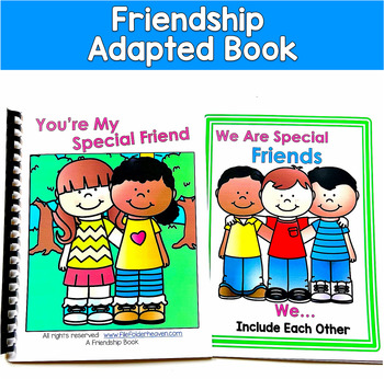 Friendship Social Story Adapted Book | Kindness Social Skills | SLP SPED Autism