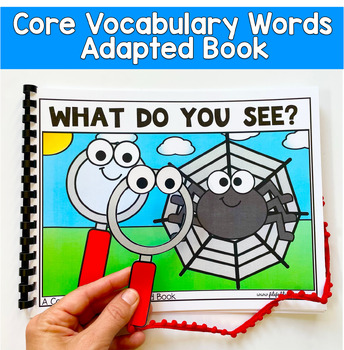 Core Words Adapted Book And Activities:  "What Do You See?" Core Word See