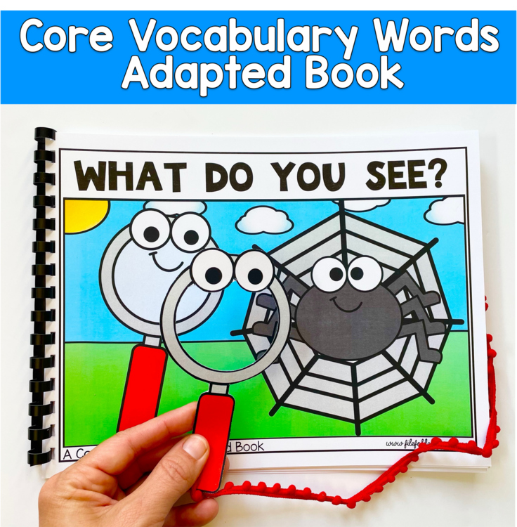 Core Words Adapted Book And Activities:  "What Do You See?" Core Word See