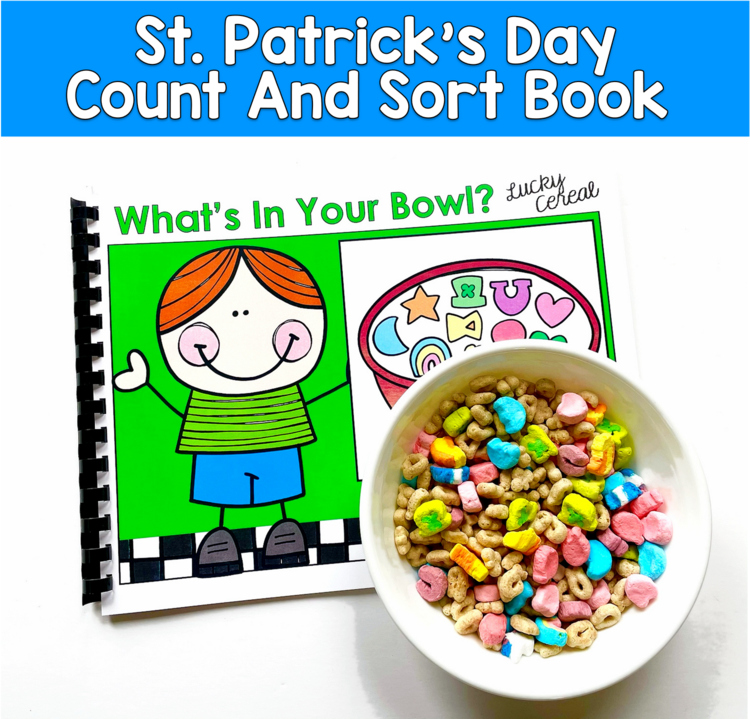 St Patrick's Day Cereal Math | Count Sort Patterns Make Ten | PreK SPED Autism