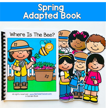 Spring Adapted Book: Where Is the Bee? | Prepositions WH Questions | Pre-K SPED