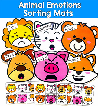Animal Emotions Sorting Activities 2