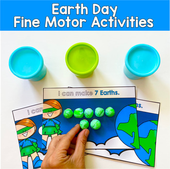 Earth Day Fine Motor Centers | Morning Tubs and Task Cards | PreK Autism SPED