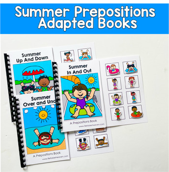 Summer Prepositions Adapted Books | Positional Concepts & Pronouns