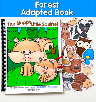 Forest Adapted Book: Skippy Squirrel | Prepositions WH Questions | Pre-K SPED