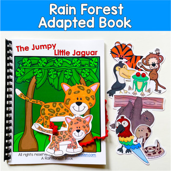 Rain Forest Adapted Book | Prepositions | The Jumpy Little Jaguar | PreK SPED