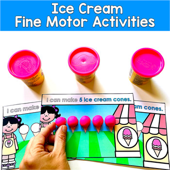 Ice Cream Fine Motor Tasks | Morning Tubs Play Dough | OT SLP SPED Autism