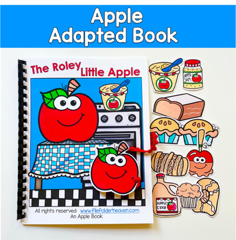 Apple Adapted Book: Roley Little Apple | Prepositions WH Questions | Pre-K SPED