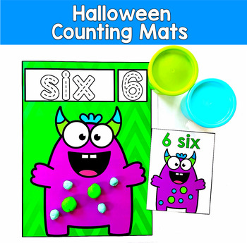 Halloween Counting Mats | Numbers 1-10 Fine Motor | Math OT SPED Autism PreK